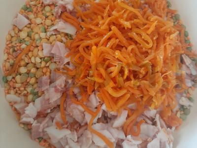 Pupelių sriuba su korėjietiška morkyte Žingsnis 3