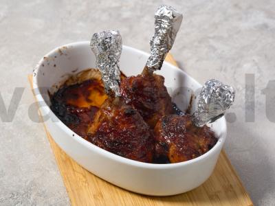 Vištienos blauzdelės medaus-garstyčių glazūroje Žingsnis 5