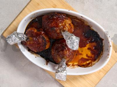 Vištienos blauzdelės medaus-garstyčių glazūroje Žingsnis 6