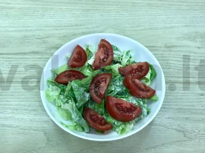 Lengvas salotas su ruginių skrebučiais Žingsnis 5