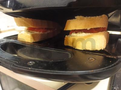 Karšti sumuštiniai su varškės sūriu ir raudonąja žuvimi Žingsnis 3