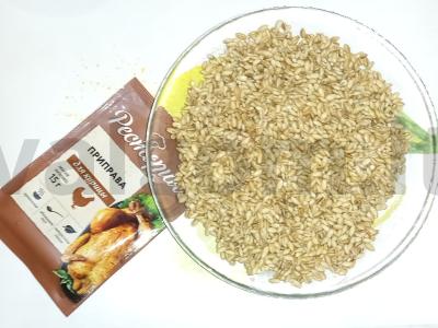 Perlo košė su vištienos sparneliais puode Žingsnis 1