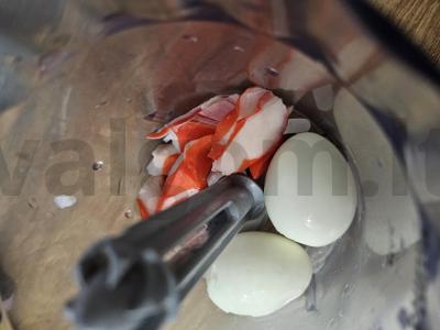 Krevetės iš krabų mėsos džiūvėsėliuose Žingsnis 1