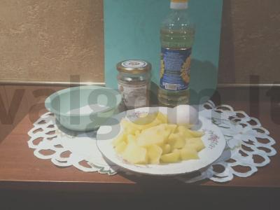 Bulvių zrazai per 40 minučių Žingsnis 1