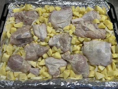 Kepta vištiena su bulvėmis Žingsnis 6