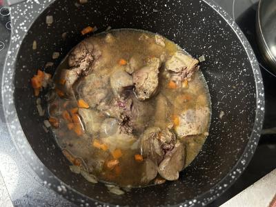 Vištienos kepenėlių paštetas su kiaušiniu Žingsnis 3