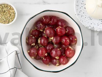 Marinuoti vynuogės ant grilio su burrata Žingsnis 2