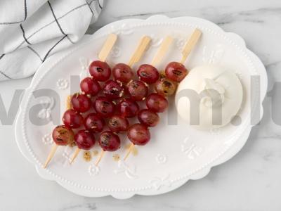 Marinuoti vynuogės ant grilio su burrata Žingsnis 4