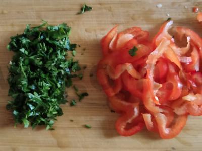 Radinio salotos su paprikomis Žingsnis 2