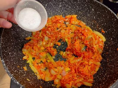 Kopūstų su faršu ir ryžiais receptas Žingsnis 8