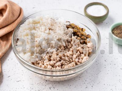 Mėsos ir grybų pyragas Žingsnis 6