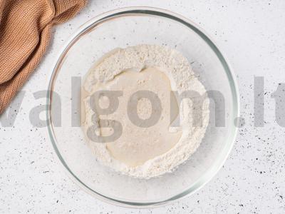 Mėsos ir grybų pyragas Žingsnis 8