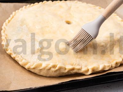 Mėsos ir grybų pyragas Žingsnis 16