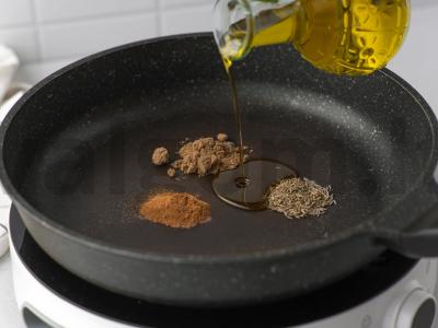 Moliūgų-kokosų dalas Žingsnis 2