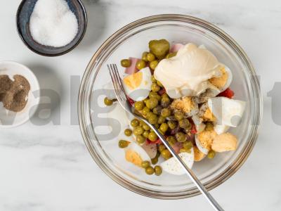 Kiaušinių ir kumpio užkandis Žingsnis 3