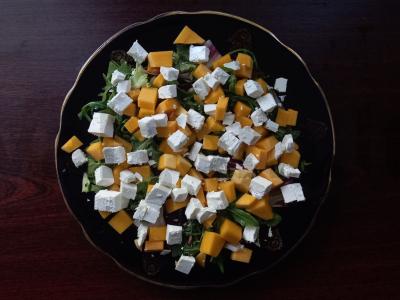 Salotos su moliūgu ir feta Žingsnis 2