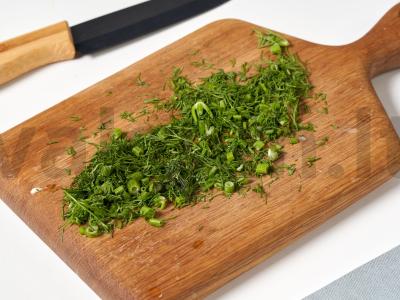 Vegetariškos kopūstų sriubos be mėsos Žingsnis 3