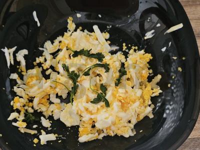 Sotūs tortilija su sūriu ir dešra pusryčiams Žingsnis 4