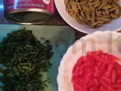 Pica „Naminė“ ant grietinės tešlos Žingsnis 2