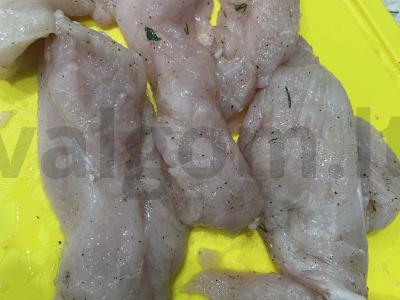 Vištienos filė sūrio padaže su sezamo sėklomis Žingsnis 1