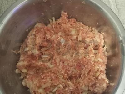 Mėsos kepinys iš faršo su kiaušiniu Žingsnis 1