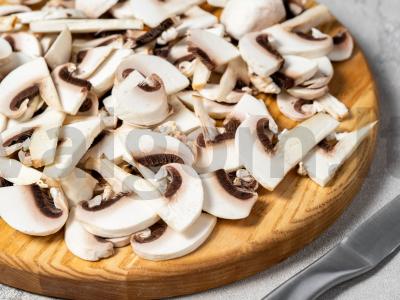 Rulėtas su grybais ir sūriu Žingsnis 1