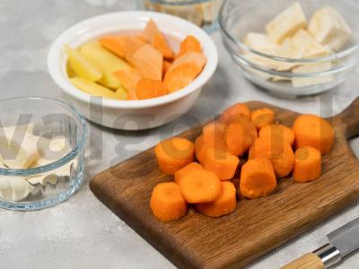 Kepti šakniavaisiai Žingsnis 1