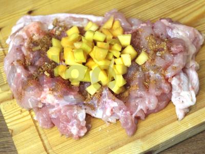 Moliūgas su vištienos šlaunelėmis „Beretikai“ Žingsnis 6