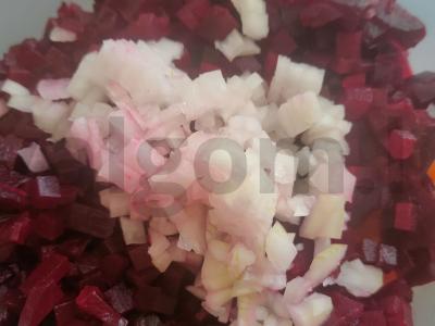 Vinegretas su raugintais kopūstais per 45 minutes Žingsnis 4