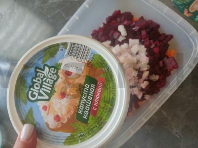 Vinegretas su raugintais kopūstais per 45 minutes Žingsnis 5