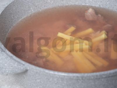 Sotūs sriuba su ryžiais ir jautiena Žingsnis 3