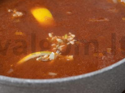 Sotūs sriuba su ryžiais ir jautiena Žingsnis 9