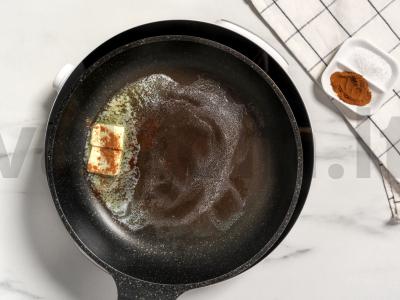 Kreminė rudųjų ryžių košė su obuoliu ir cinamonu Žingsnis 4