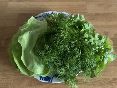 Sraigė su žolelėmis ir ožkos sūriu Žingsnis 1