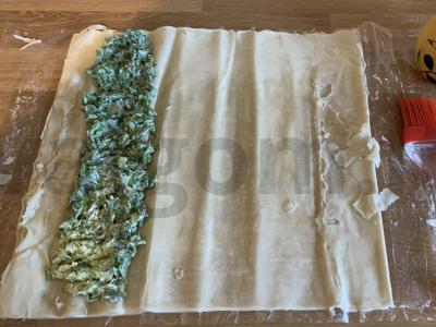 Sraigė su žolelėmis ir ožkos sūriu Žingsnis 3