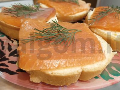 Patingėję sumuštiniai su upėtakiu ir krapais Žingsnis 6