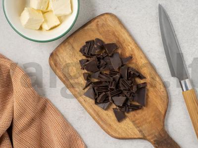 Šokoladinis keksiukas su kreminiu sūriu Žingsnis 1