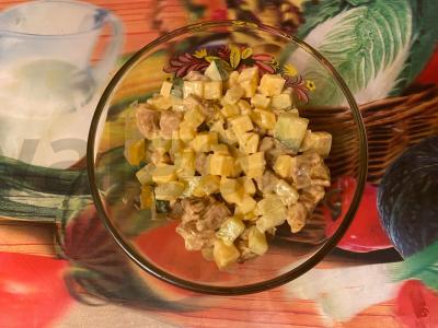 Salotas „Kubinis“ su kiauliena mandarinų sultyse Žingsnis 8