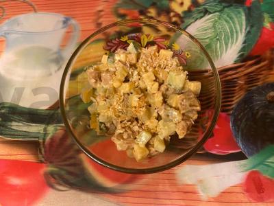 Salotas „Kubinis“ su kiauliena mandarinų sultyse pagrindine nuotrauka