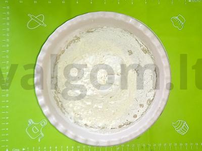 Ruginė duona su šaltalankio sėklomis Žingsnis 4