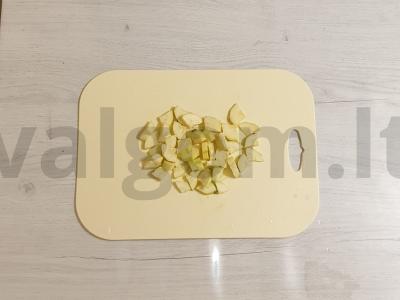 Kviečių košė su cukinijomis ir špinatais Žingsnis 4