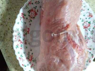 Šašlykas obuolių acto marinate Žingsnis 1