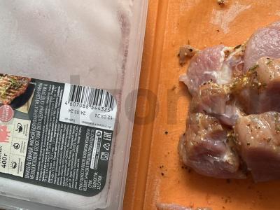 Kiaulienos šnicelis folijoje Žingsnis 1