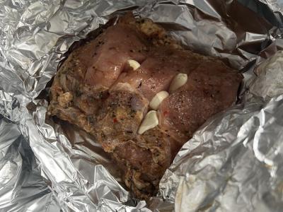 Kiaulienos šnicelis folijoje Žingsnis 2