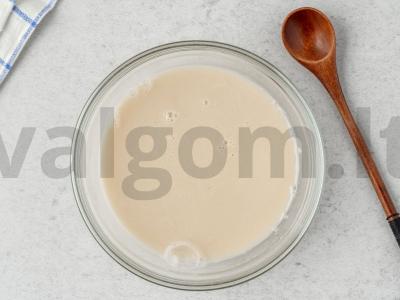 Pyragas su ryžiais ir grybais Žingsnis 1