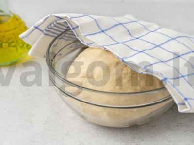 Pyragas su ryžiais ir grybais Žingsnis 2