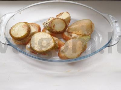 Brusketa su dorblu sūriu, kriauše ir medumi Žingsnis 6