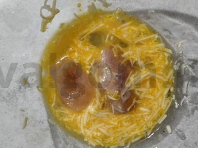 Skanūs vištienos nagetai su sūriu Žingsnis 3