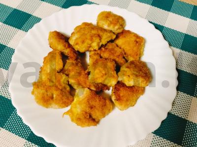 Skanūs vištienos nagetai su sūriu Žingsnis 7