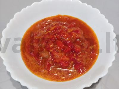 Lečo su pomidorais ir paprika pagrindine nuotrauka